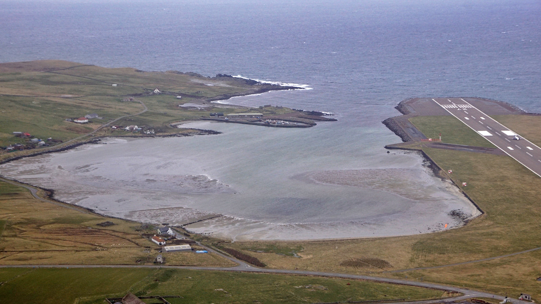 The Pool of Virkie is a popular spot for birdwatching