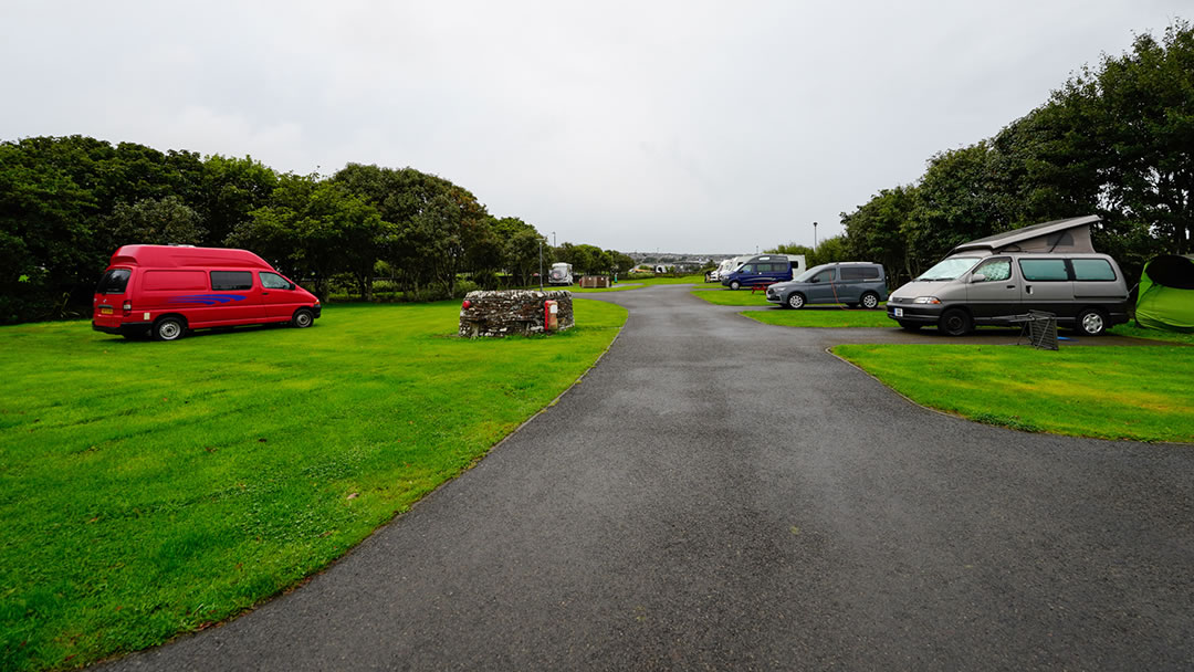 The Orkney Caravan Park by the Pickaquoy Centre in Kirkwall, Orkney
