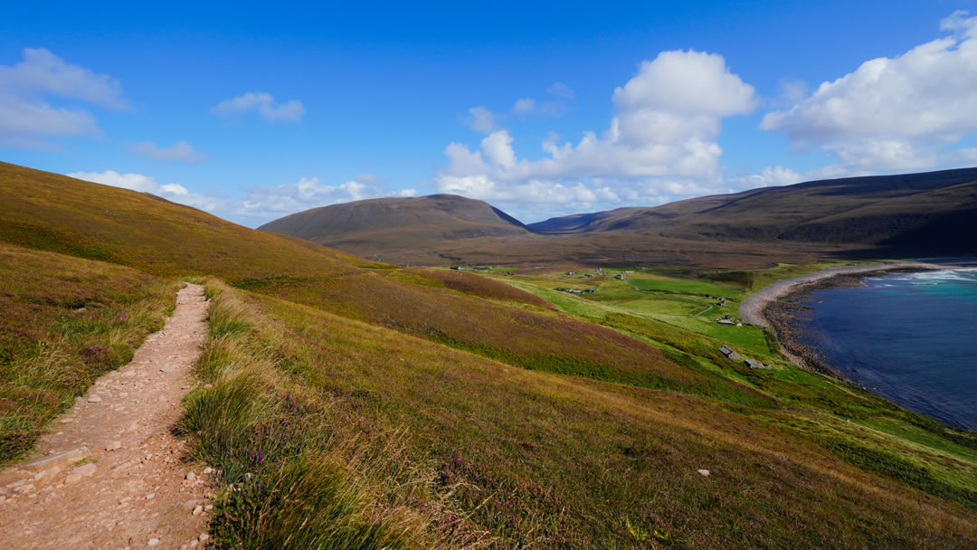 The path to the Old Man of Hoy is for fit walkers