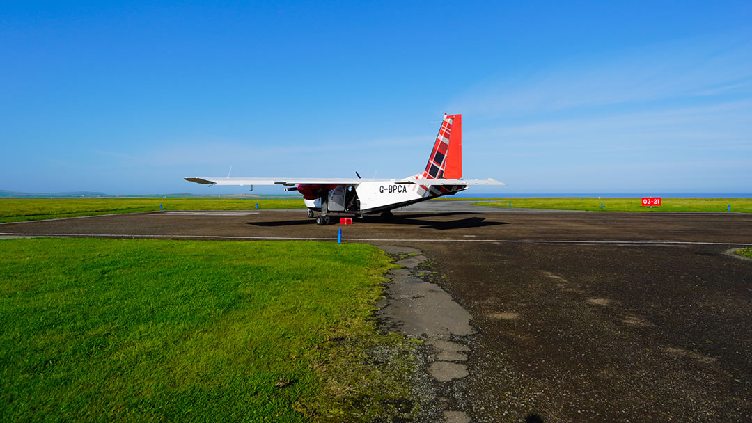 The world's shortest scheduled flight is between Westray and Papa Westray