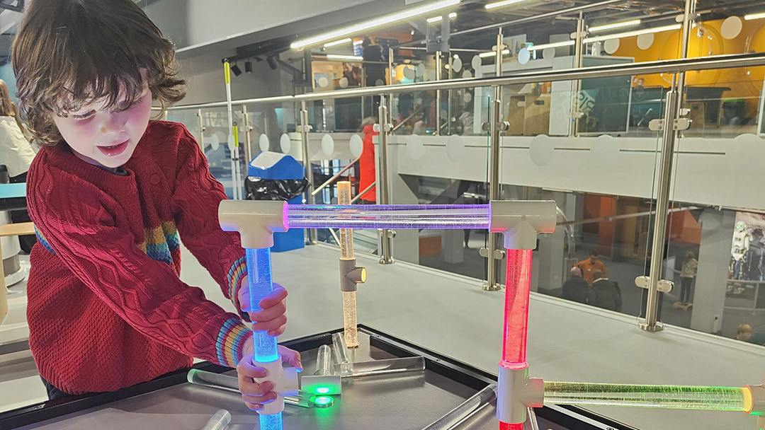 Rohan having fun at Aberdeen Science Centre