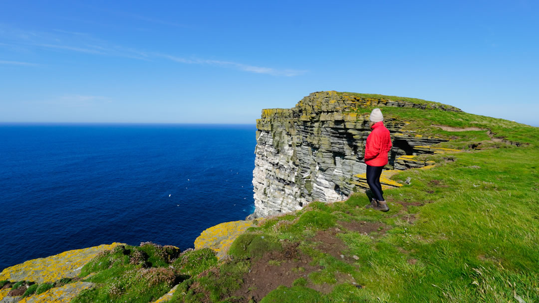 Ruth Aisling at Noup Head in Westray