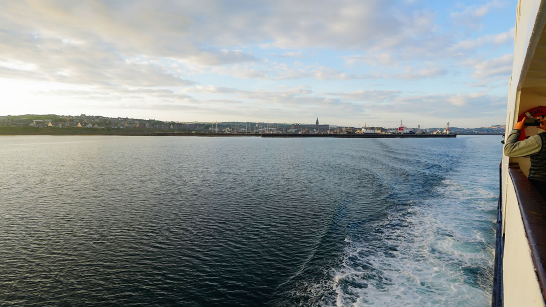 Sailing to Westray in Orkney