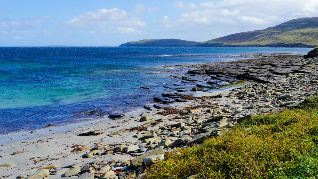 Saviskaill beach in the island of Rousay