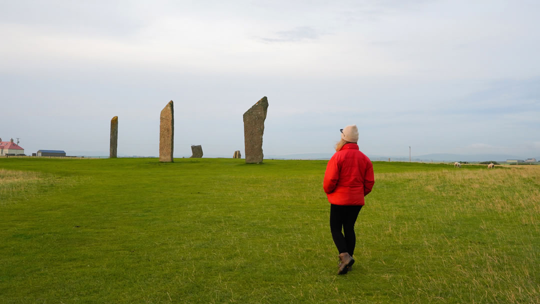 Visiting the Standing Stones of Stenness