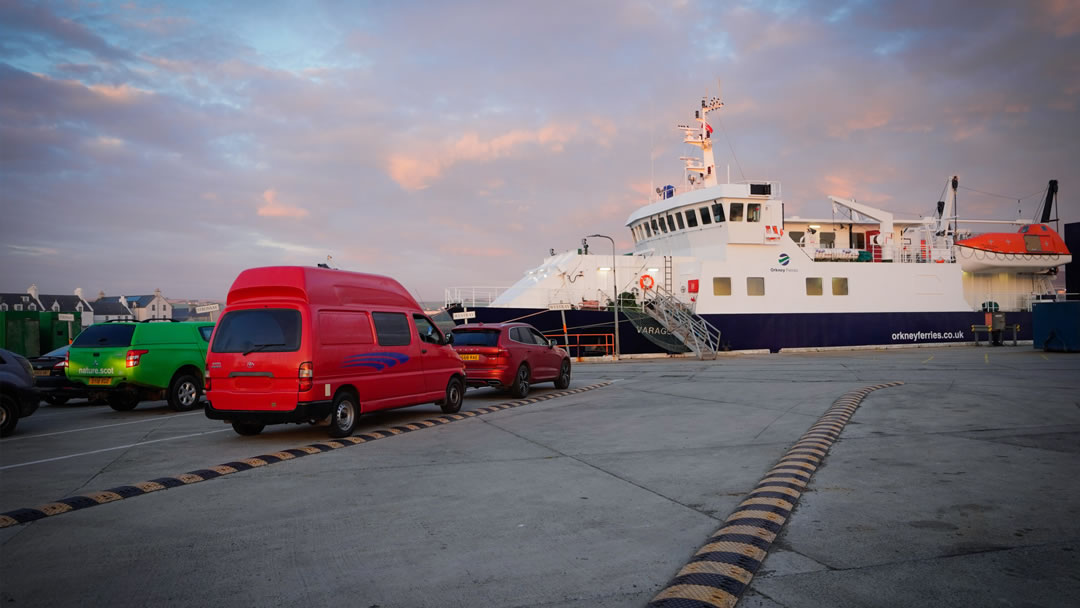 Waiting for the ferry to Westray