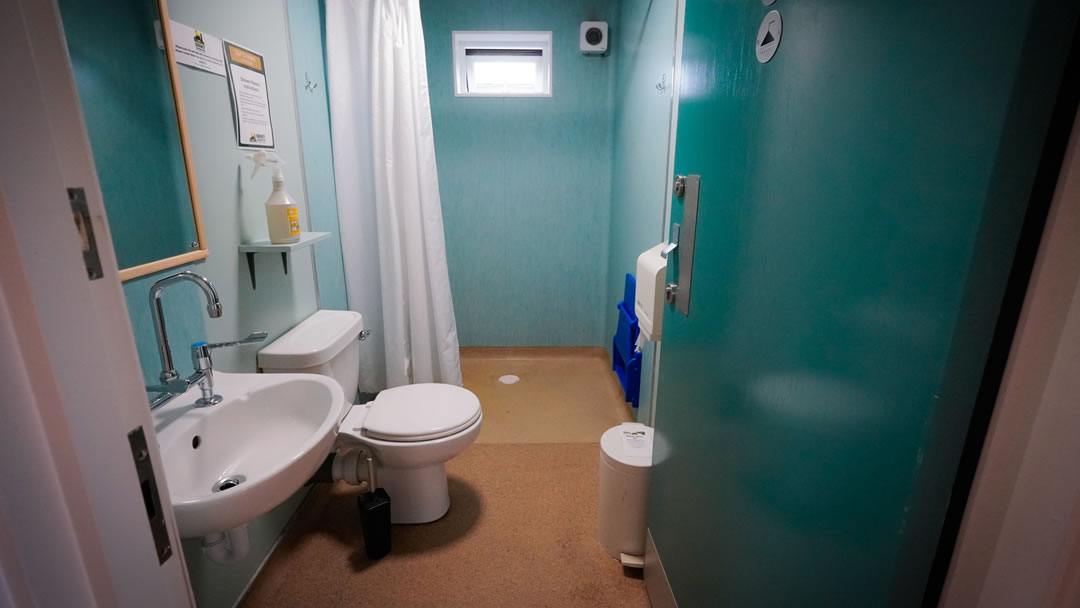 Washing facilities at an Orkney camp site