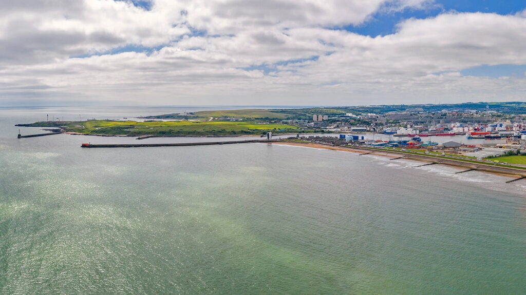 Overlooking Aberdeen Harbour