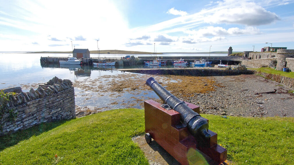 Balfour Village in Shapinsay, Orkney