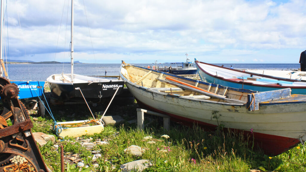 Boats at Sandwick in Shetland