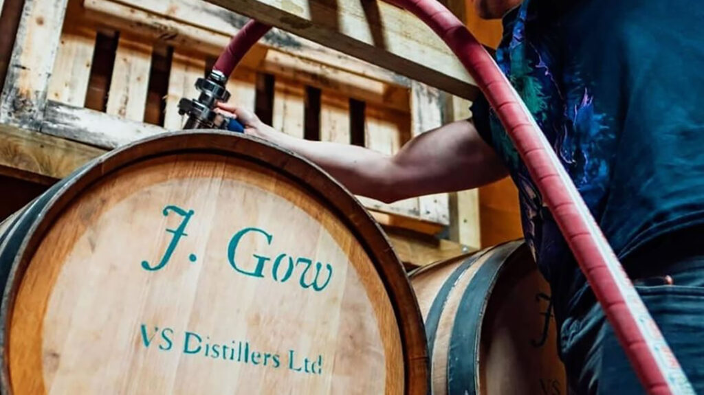 Collin Van Schayk and J. Gow spiced rum from Orkney