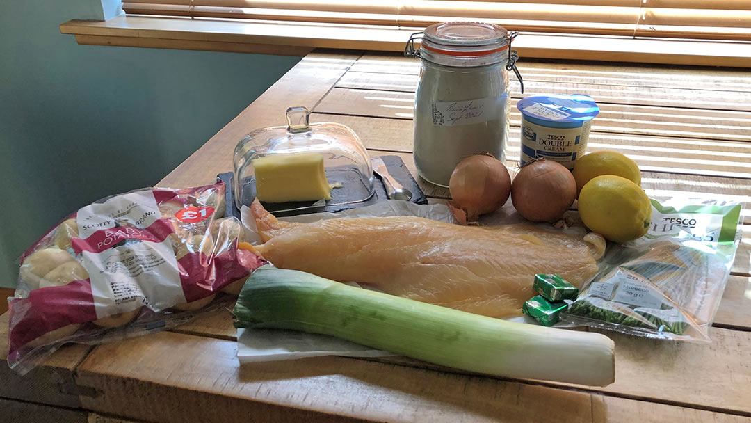 The ingredients required to make Cullen Skink
