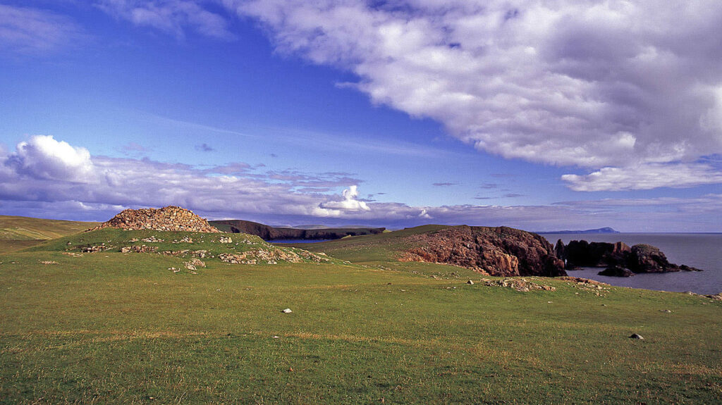Culswick Broch in the West Mainland of Shetland