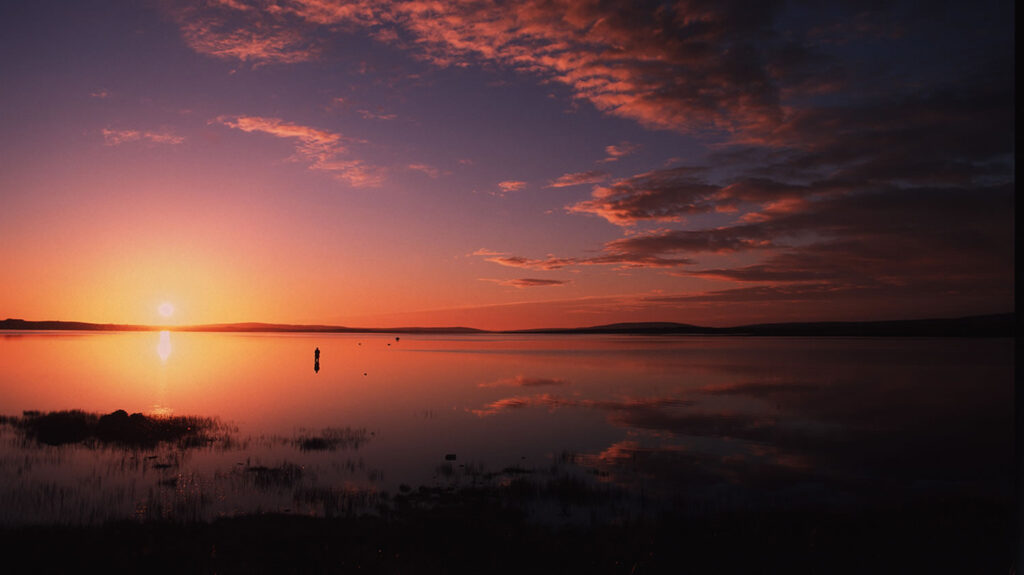 Fishing in Harray loch in Orkney