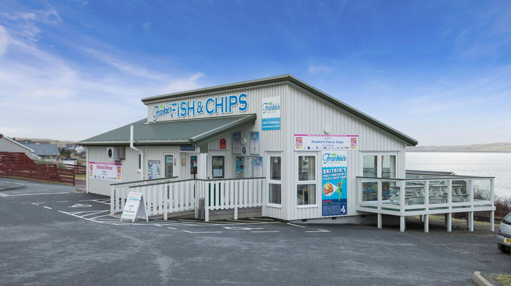Frankies Fish and Chips in Brae, Shetland