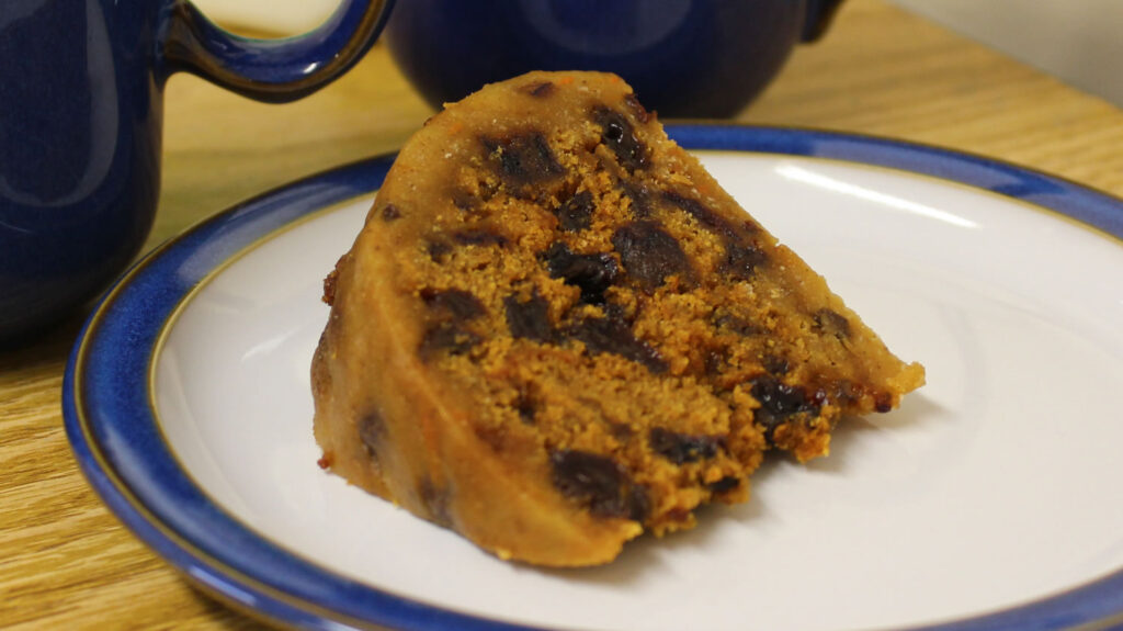 A slice of Highland Park Clootie Dumpling