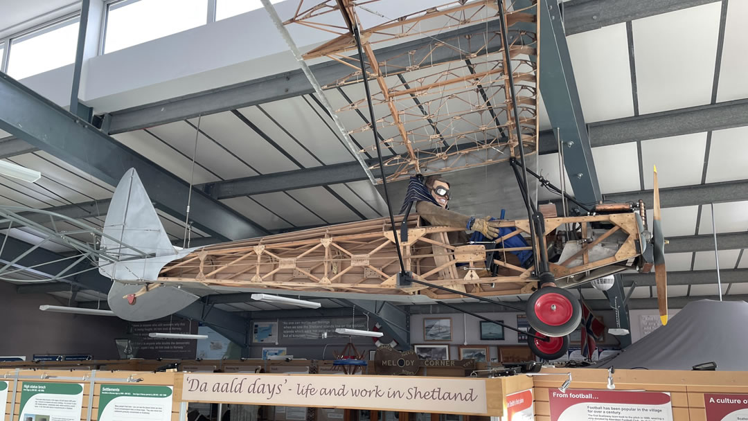 Jim o’ Berry's aeroplane in Scalloway Museum