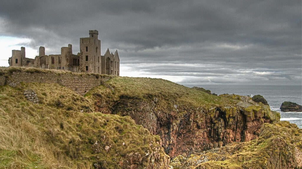 Looking out to sea from Slains Castle near Cruden Bay