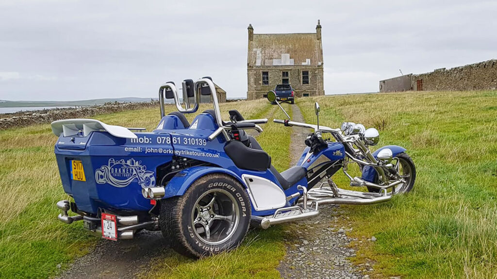 Orkney Trike Tours at the Hall of Clestrain