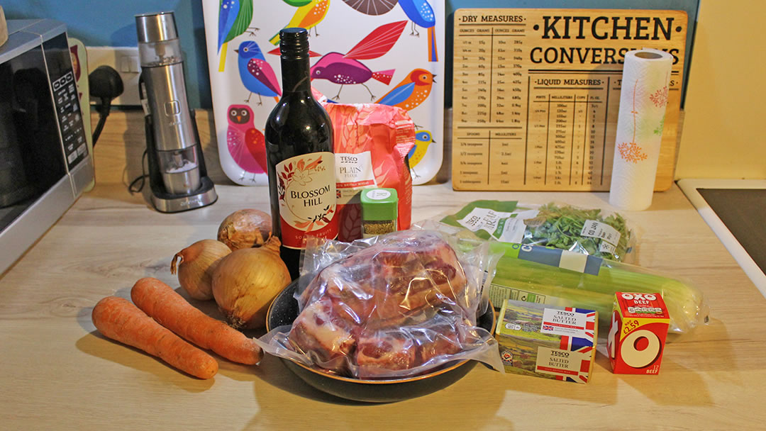 Oxtail soup ingredients