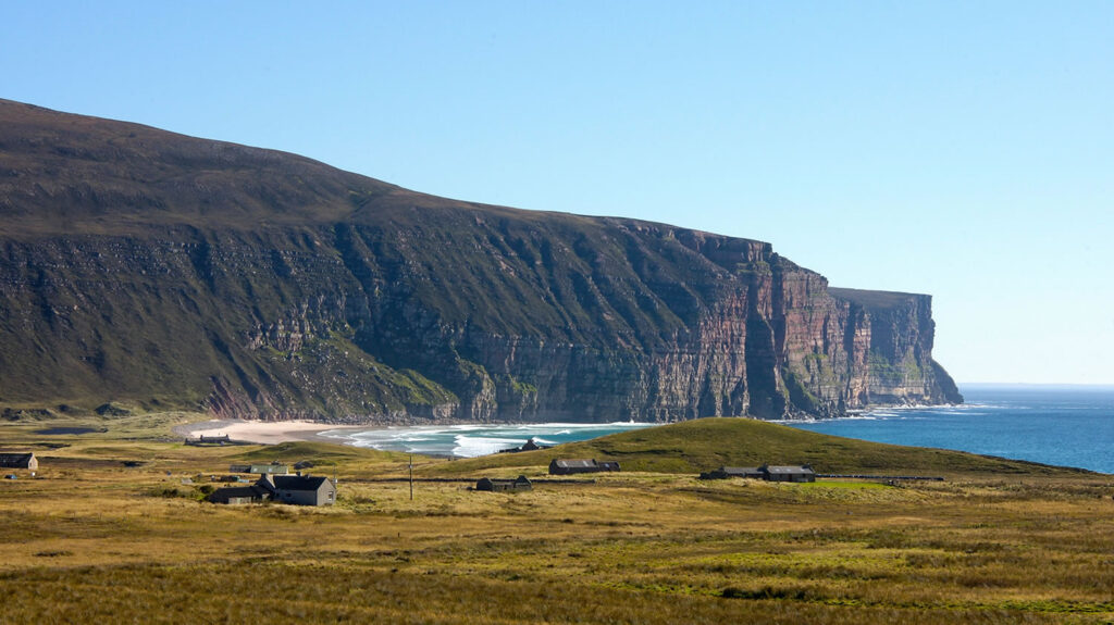 Lovely Rackwick valley on the island of Hoy, Orkney