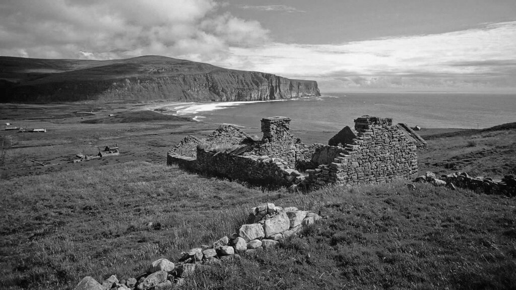 Rackwick on Hoy in Orkney viewed from Moor Fea