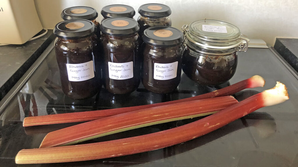 Rhubarb and Ginger jam