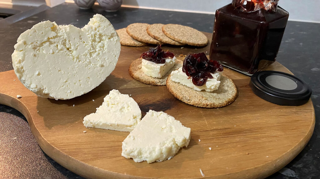 Simple Farmhouse Cheese with biscuits
