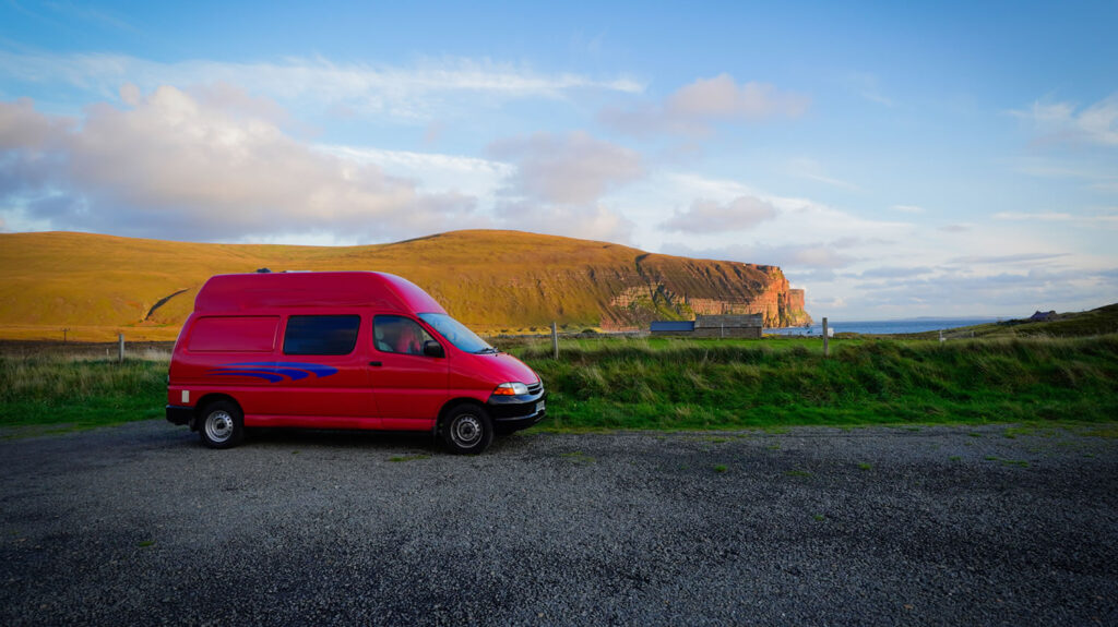 Spending the night in Rackwick, on Hoy, Orkney