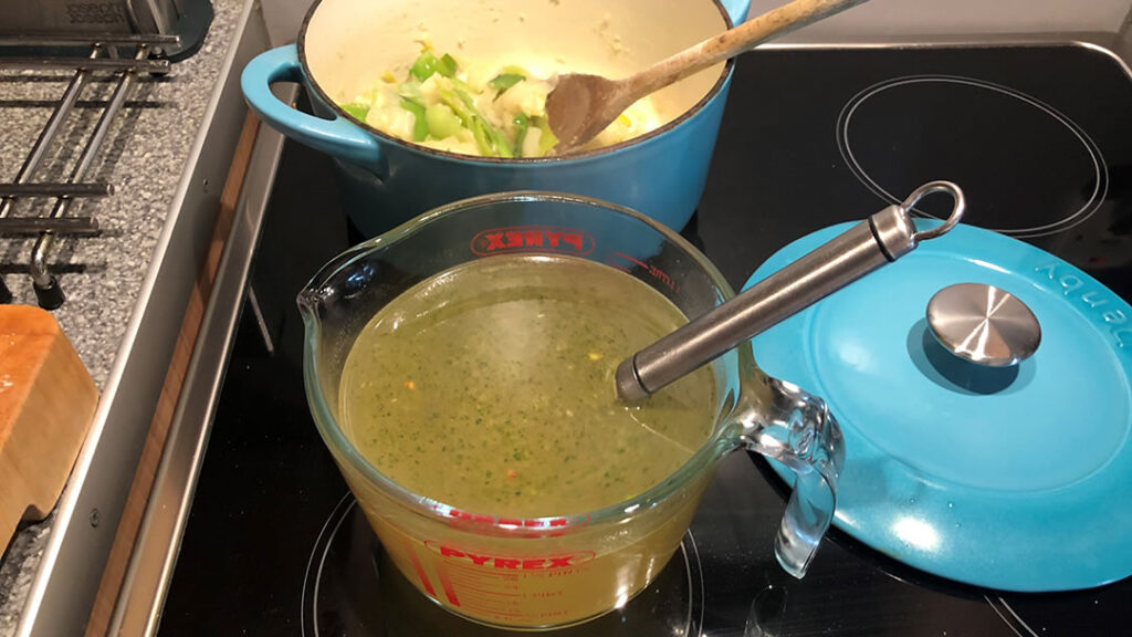 Starting Cullen Skink soup