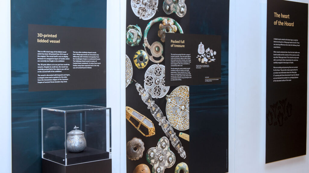 The Galloway Hoard on display at Kirkcudbright Galleries