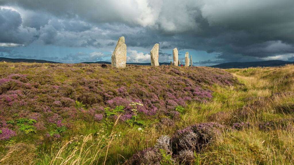 The Ring of Brodgar - a circle of standing stones in Orkney