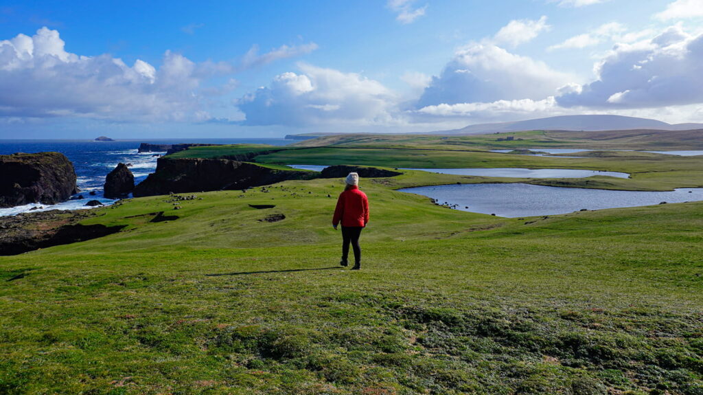The beautiful scenery at Eshaness