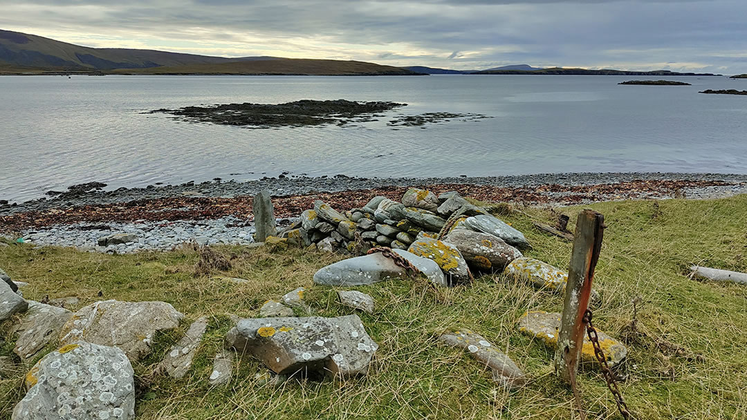 The ruins of a noost - these were used to house boats