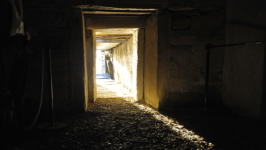 The winter solstice as seen inside Maeshowe