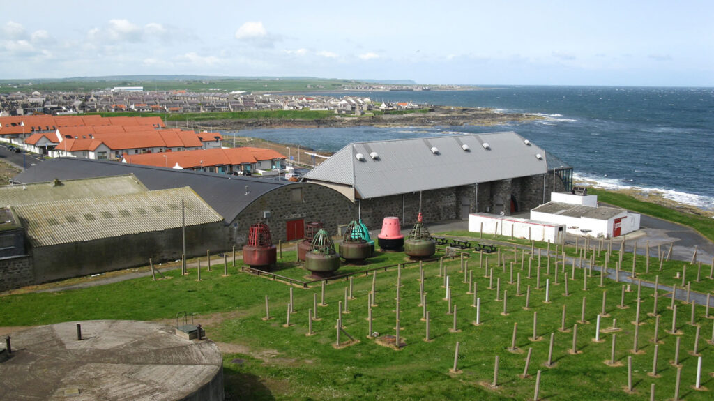 The spectacular view from Kinnaird Head Lighthouse in Fraserburgh