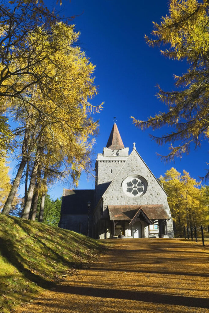 Crathies Kirk near Balmoral Castle in Aberdeenshire