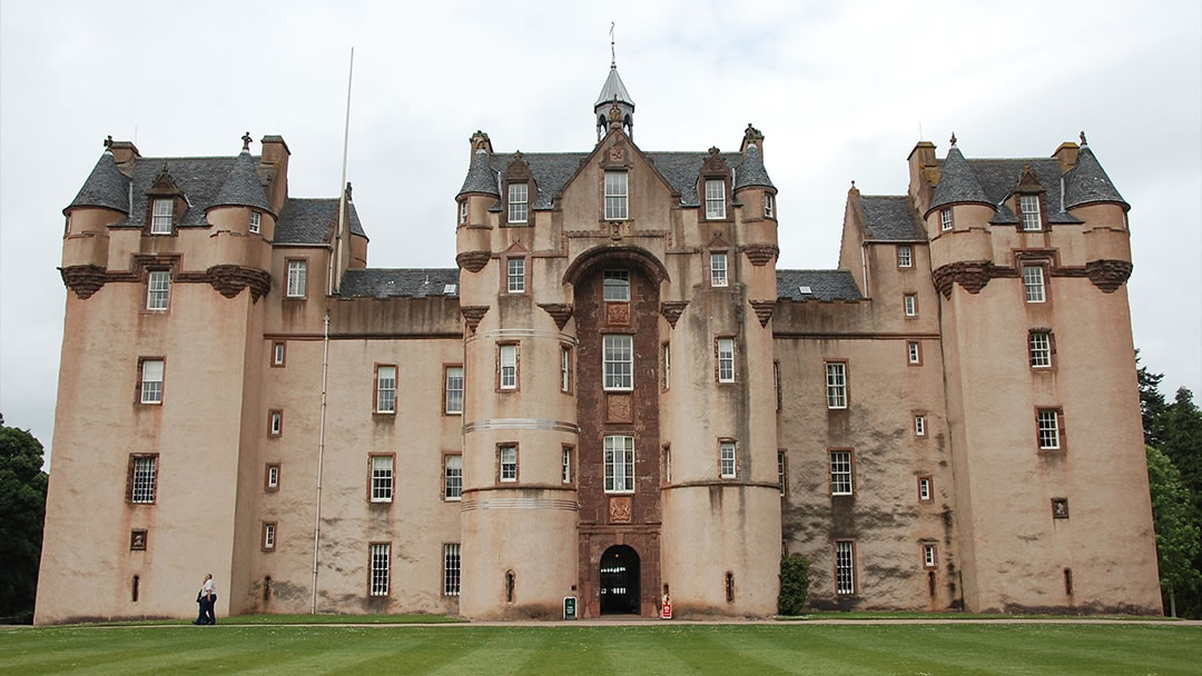 The impressive Fyvie Castle near Turriff in Aberdeenshire