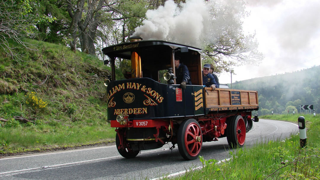 A vintage vehicle from the Grampian Transport Museum