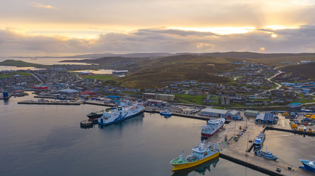 Lerwick Ferry Terminal on Holmsgarth Road, Lerwick, Shetland