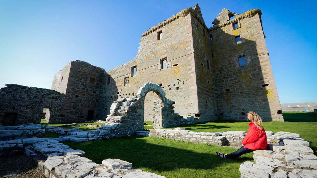 Ruth visits Noltland Castle