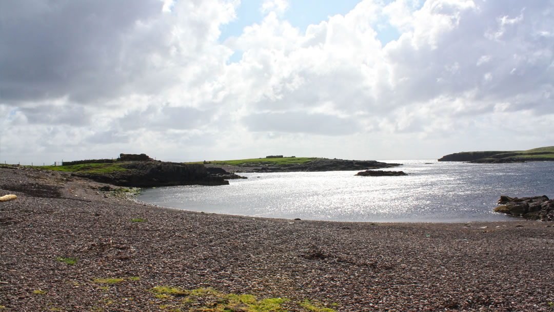Stenness beach, once an important fishing station until the late 19th century