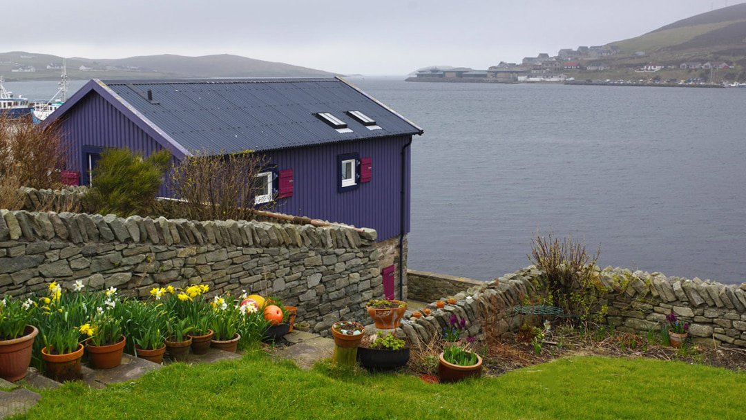 The Booth is an art studio in Scalloway, Shetland