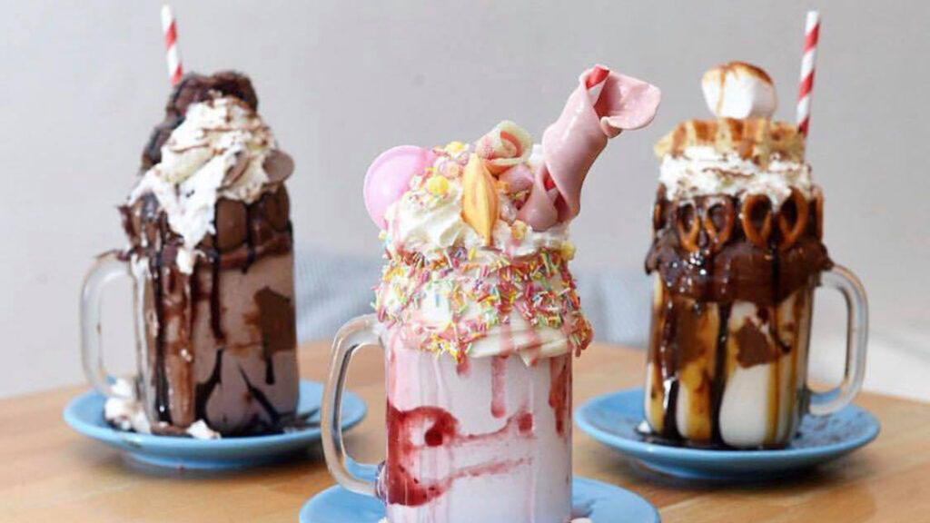 The Long Dog Cafe is famous for their 'freakshakes'