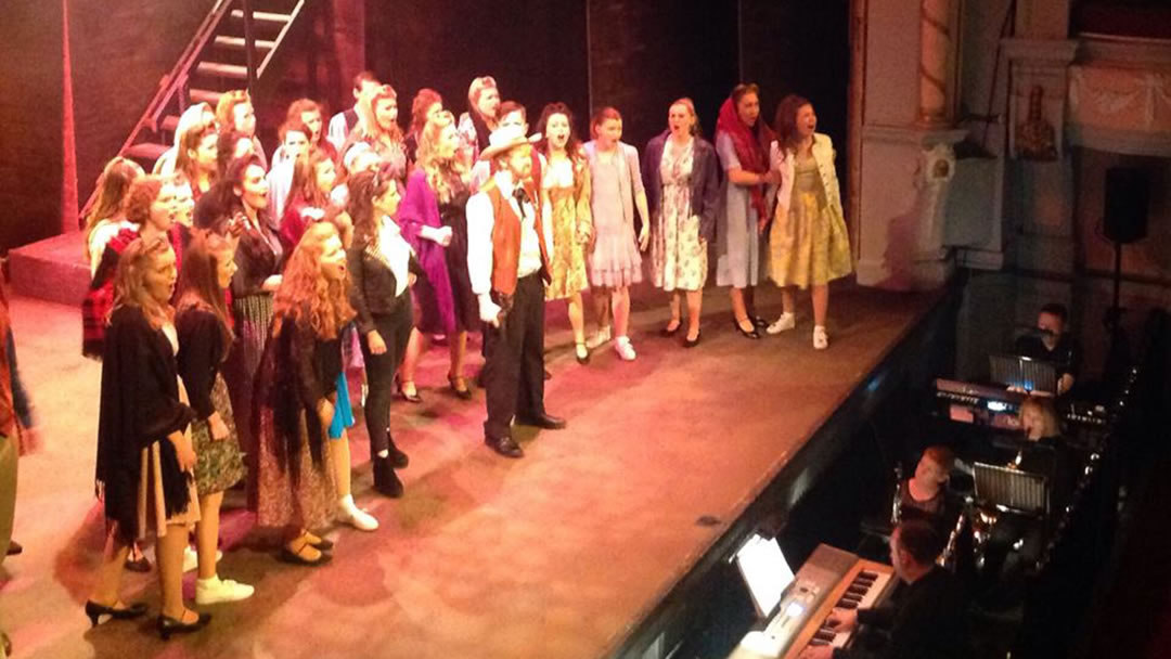 Enjoying a play at the Tivoli Theatre