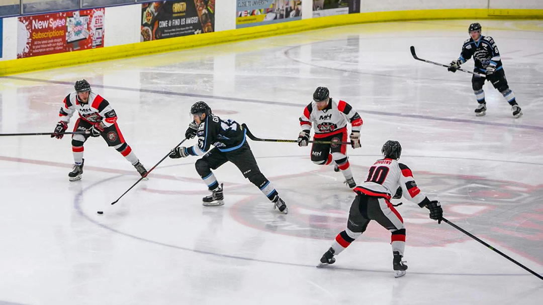 Watching an ice hockey game at Linx Ice Arena in Aberdeen