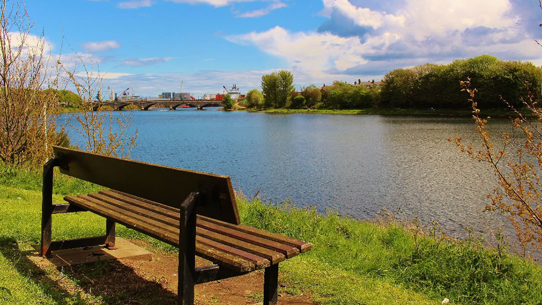 Walking along the River Dee in Aberdeen