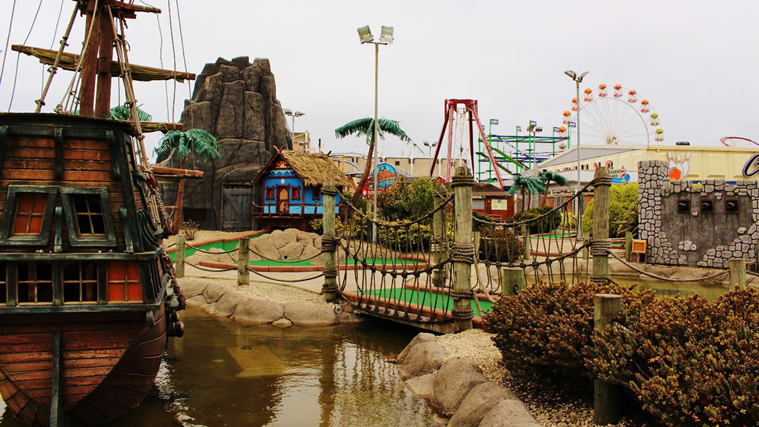 Outdoor adventure golf at Codona's Amusement Park in Aberdeen