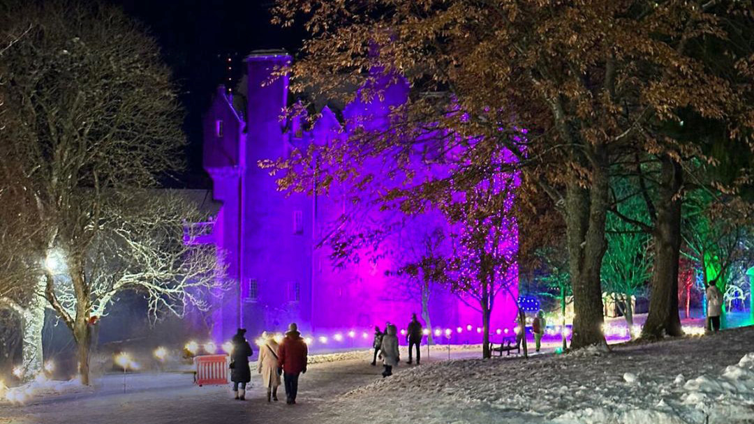 The 'Christmas at the Castle' event at Crathes Castle, Banchory