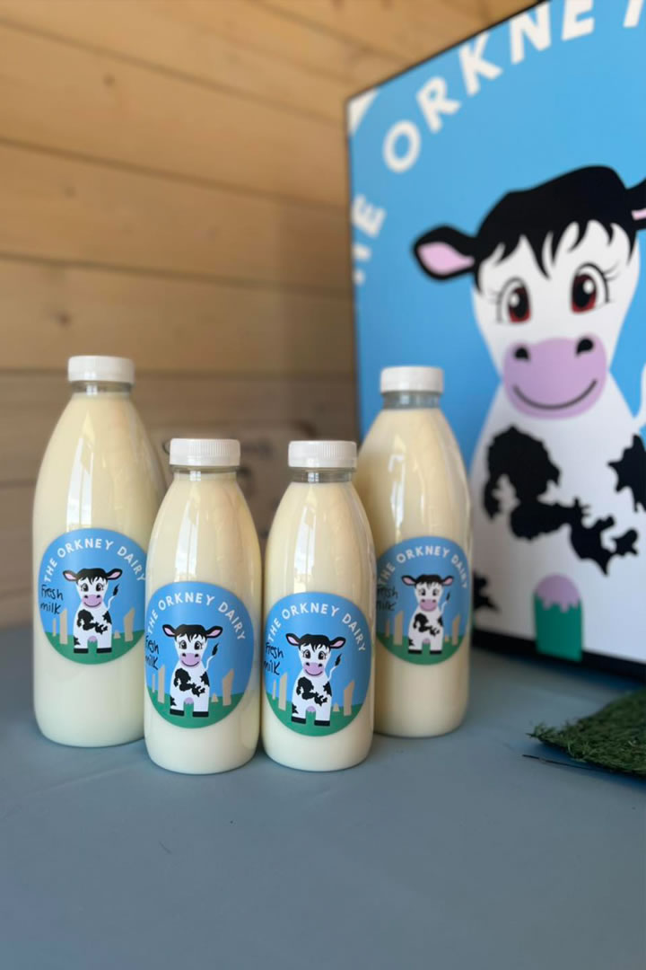 Fresh milk from the Orkney Dairy